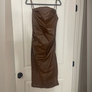 SHEIN Faux Leather Dress
